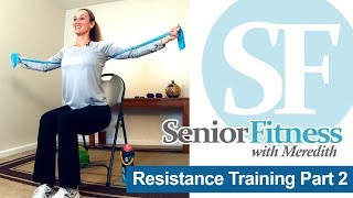 Senior Fitness  Resistance Band Exercises for Seniors [upl. by Besnard]