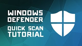 How to Scan for Viruses with Windows Defender  Windows 10 Tutorial [upl. by Yeldar]