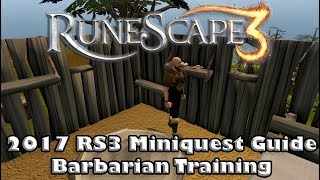 RS3 Miniquest Guide  Barbarian Training  How to gain access to the Ancient Caverns [upl. by Ahsinan]