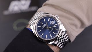 Rolex Datejust 41 126334 Jubilee Blue Dial Unboxing Video [upl. by Attej]