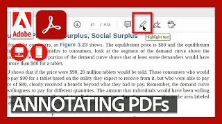 Annotating PDFs  Acrobat for Educators [upl. by Htebarual]