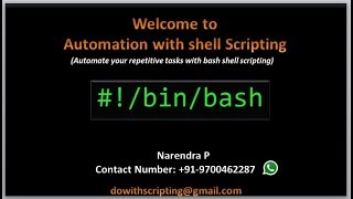 Complete Shell Scripting Tutorials  Introduction to Shell Scripting [upl. by Yetak168]