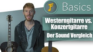 Westerngitarre vs Konzertgitarre  Der Soundvergleich  Jamflix [upl. by Pirri]