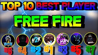 TOP 10 BEST PLAYER IN FREE FIRE 2022 [upl. by Catlee]