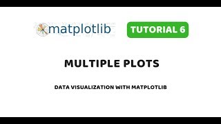 Matplotlib Tutorial 6  Adding Multiple plots [upl. by Eolande]