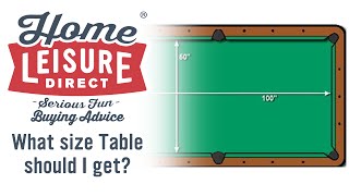 What Size Pool Table is Right for Me  Pool Table Buying Advice [upl. by Tay]