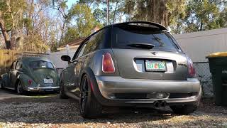 Mini Cooper S R53  Milltek NonResonated Cat Back Exhaust  No Bullcrap [upl. by Adne]