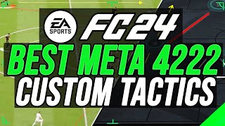 EA FC 24  BEST META 4222 Custom Tactics amp Instructions To Help You Get More WINS [upl. by Inness379]