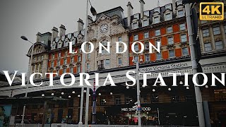 London Victoria Station Walk Through England 4K [upl. by Brinn]