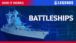 How It Works Battleships  World of Warships Legends [upl. by Zeta]