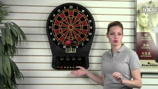 Arachnid CricketPro 650 Electronic Dartboard Item  E650ARA [upl. by Nylisoj]