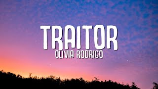 Olivia Rodrigo  traitor Lyrics [upl. by Jehial]