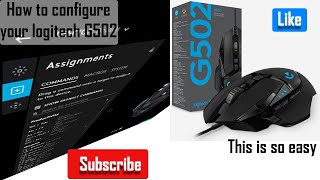 how to configure your Logitech G502 using the G hub software [upl. by Chak720]