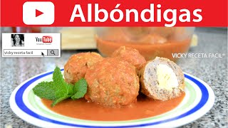 Cómo hacer ALBONDIGAS  Vicky Receta Facil [upl. by Negriv491]