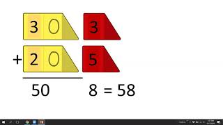 Splitting Strategy regrouping Addition Two Digit Numbers [upl. by Assyn]