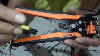 Pinza pelacable automática automatic wire stripper Truper Klein Tools Stanley toolcraft electricos [upl. by Arammat]