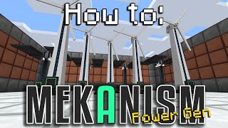 How to Mekanism  Power Generation Minecraft 1165 [upl. by Petronella749]