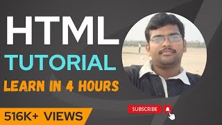 HTML TUTORIALS WITH IMPLEMENTATION  LEARN HTML IN 4 HOURS [upl. by Norm343]