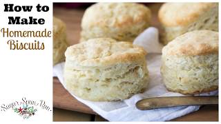 How to Make Homemade Biscuits from Scratch Just 6 ingredients [upl. by Yedsnil786]