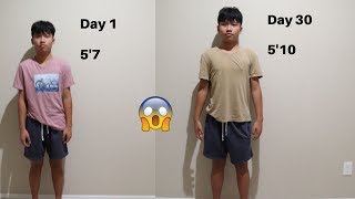 I Stretched For 30 Days To Grow Taller IT WORKS [upl. by Dnar]