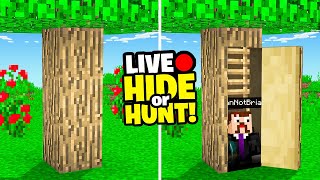 Minecraft Hide Or Hunt but it was a livestream [upl. by Htebaile]