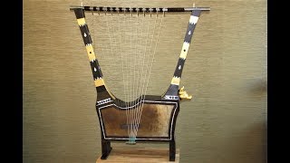 LYRE OF UR BUILT AND PLAYED BY LUC VANLAERE [upl. by Aniretac]