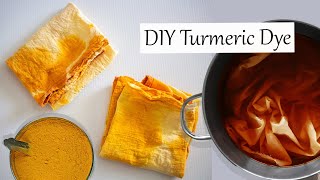 How to Dye Fabrics at Home  Homemade Turmeric Dye  DIY Turmeric Dye [upl. by Thackeray]