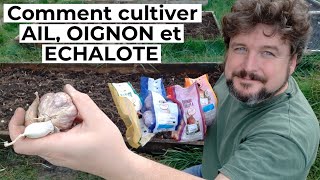 Comment cultiver AIL OIGNON et ECHALOTE 🧄🧅 [upl. by Sinnelg]