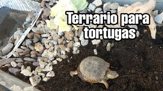 Como hacer Terrario para tortugas  Casa para tortugas [upl. by Cusick]