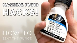 Masking Fluid Hacks  No More Gummy Brushes [upl. by Dael]