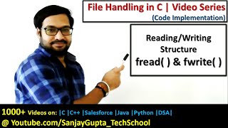 fwrite  and fread  to write and read structure from file using file handling in c programming [upl. by Dachi203]