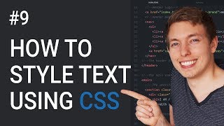 9 CSS Text Styling Tutorial  Basics of CSS  Learn HTML and CSS  Learn HTML amp CSS Full Course [upl. by Rachel]