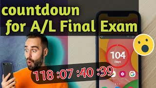 How to set countdown on your home screen  countdown widget [upl. by Karil987]