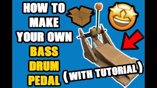 DIY Bass Drum Pedal At Home Tutorial  Vlog 1 [upl. by Aya]