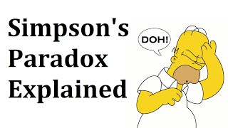 Simpsons Paradox Explained [upl. by Camala]