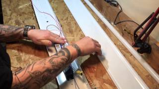 Install Lithonia Fluorescent Lights in Garage or Shop Ceiling amp Review [upl. by Iarahs]