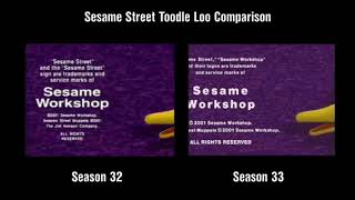 Sesame Street Toodle Loo Comparison [upl. by Nivrad907]