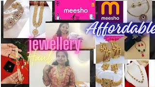 MEESHO Jewellery HAUL  Affordable Jewellery from Meesho  Gold Jewellery [upl. by Nana486]