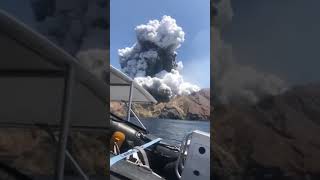 Whakaari  White Island eruption  raw video [upl. by Dur]