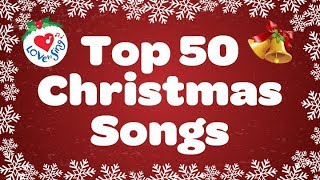 Top 50 Christmas Songs amp Carols  Over 2 Hours Beautiful Xmas Music [upl. by Adanar]