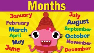 Months of the Year Song  Learn the 12 Months  Kindergarten Preschool amp ESL  Fun Kids English [upl. by Sezen]