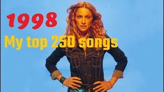 My top 250 of 1998 songs [upl. by Mafalda238]