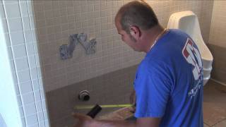 How to install a waterless urinal in a commercial restroom [upl. by Yracaz]