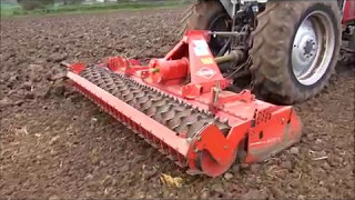 KUHN HRB 302D POWER HARROW WORKING DEMO [upl. by Nwahsram348]