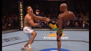 Anderson Silva Top 5 Finishes [upl. by Myrah]