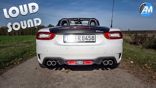 Abarth 124 SPIDER  quotRecord Monzaquot exhaust SOUND💥 [upl. by Judah276]