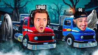 LIPAO e GQ na viagem FANTASMA DE CAMINHÃO  Global Trucks Online [upl. by Cerell]