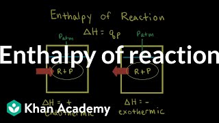 Enthalpy of reaction  Thermodynamics  AP Chemistry  Khan Academy [upl. by Serge]