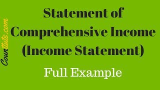 Statement of Comprehensive Income Income Statement  Full Example [upl. by Ahsenrat450]