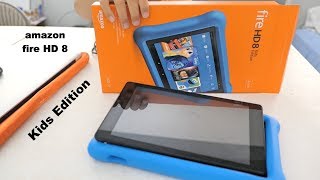 Fire HD 8 Kids Edition Tablet  Unboxing and Set Up [upl. by Tucker]